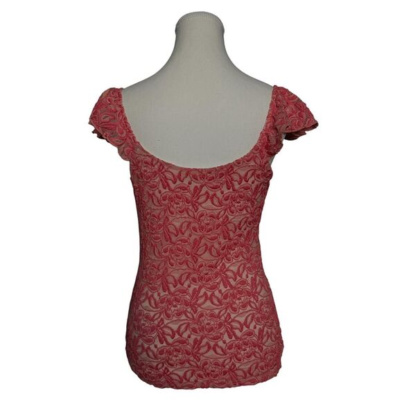 Guess Laced Pink Blouse - Picture 4 of 6